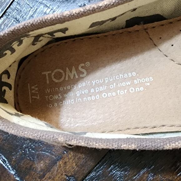Toms‎ team and brown floral sneakers size 7 - Picture 6 of 6